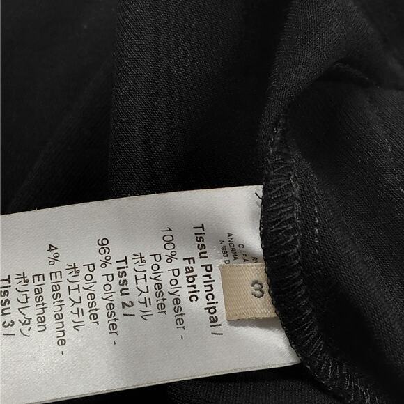 $245 NWT Cotélac Women’s Black Wide Leg Cropped Pants Size 3 US Large Minimalist - Picture 14 of 15